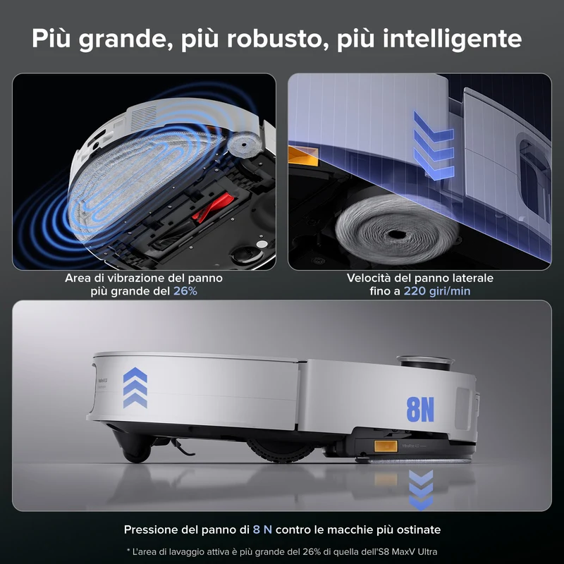 Roborock Saros 10 robot aspirapolvere con doppio sistema anti-groviglio – Upgrade del S8 MaxV Ultra