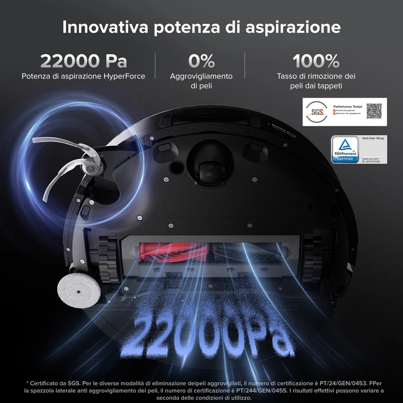 Roborock Saros 10 robot aspirapolvere con doppio sistema anti-groviglio – Upgrade del S8 MaxV Ultra