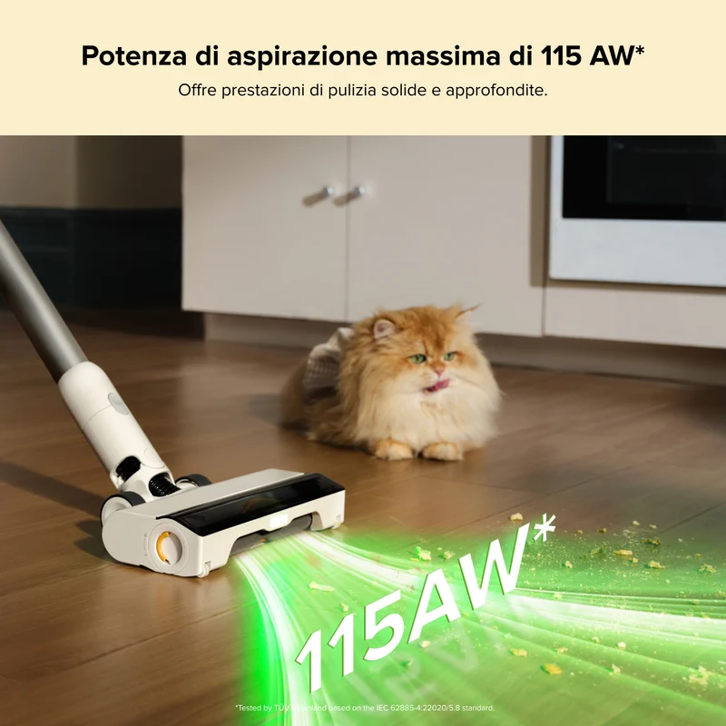 Roborock H60 Hub Aspirapolvere senza fili con base di svuotamento automatico