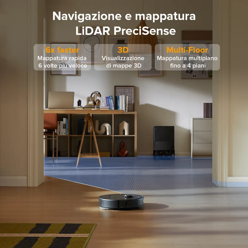 Roborock-QV 35A Robot Aspirapolvere – Upgrade del Qrevo S