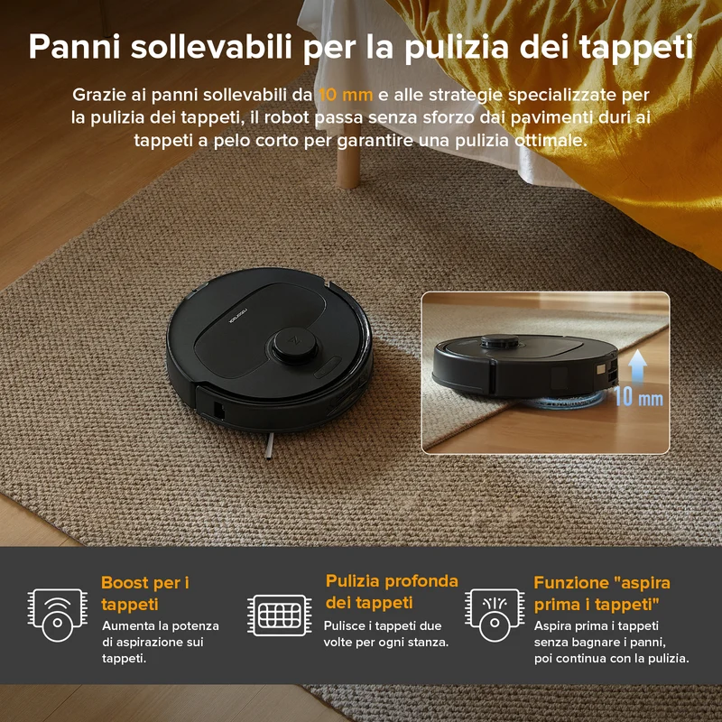 Roborock-QV 35A Robot Aspirapolvere – Upgrade del Qrevo S