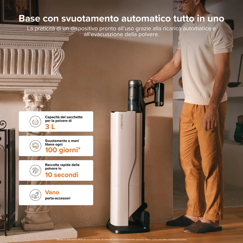 Roborock H60 Hub Ultra Aspirapolvere senza fili