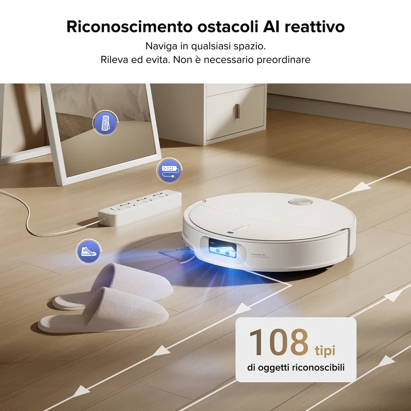 Roborock Qrevo CurvX robot aspirapolvere