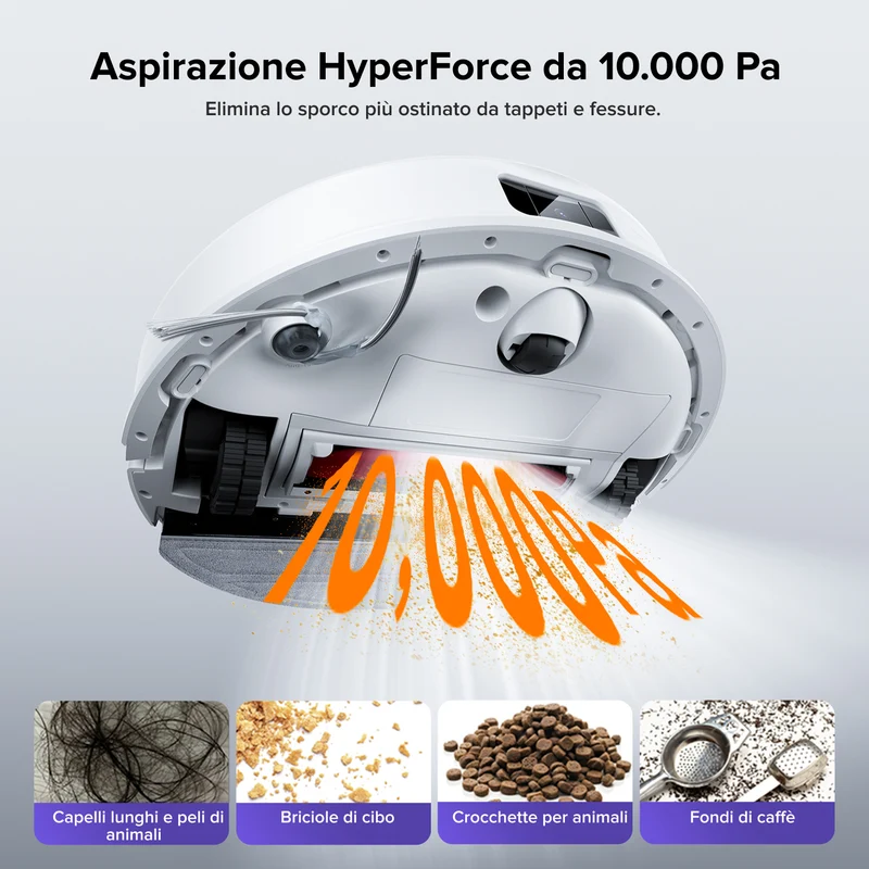 Roborock Q10 S5+ Robot Aspirapolvere – Upgrade del Q10 Max+