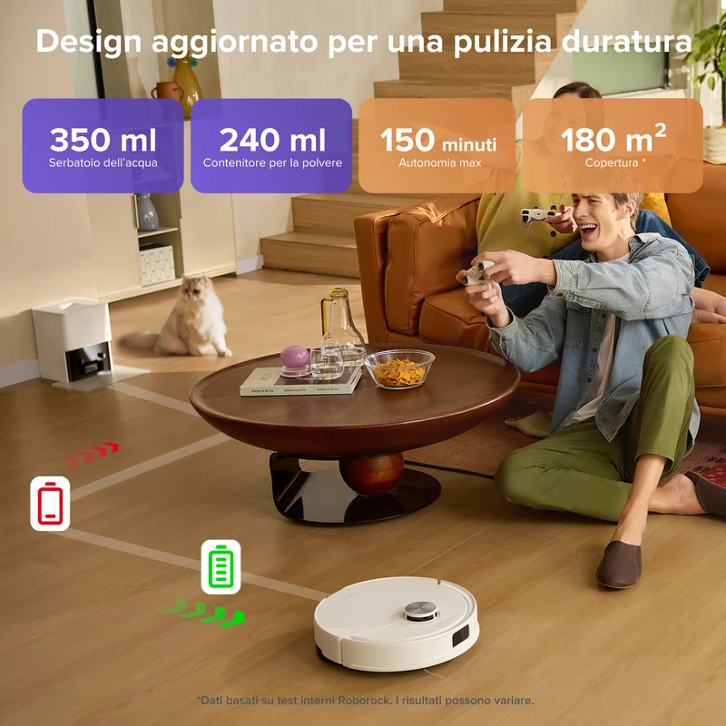 Roborock Q10 S5+ Robot Aspirapolvere – Upgrade del Q10 Max+
