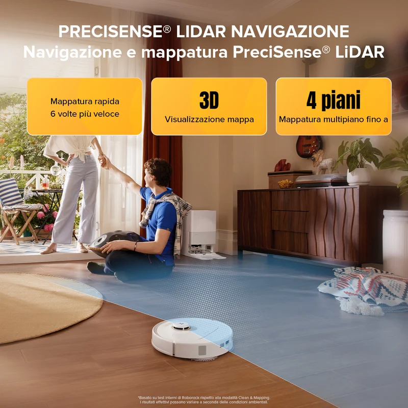 Roborock Qrevo S5V Robot Aspirapolvere con stazione multifunzionale