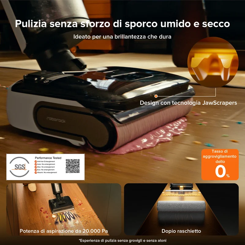 Roborock F25 Combo aspirapolvere per umido e secco