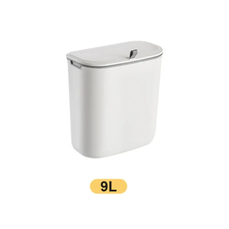 Wall-Mounted 9 L Lidded Kitchen Bin