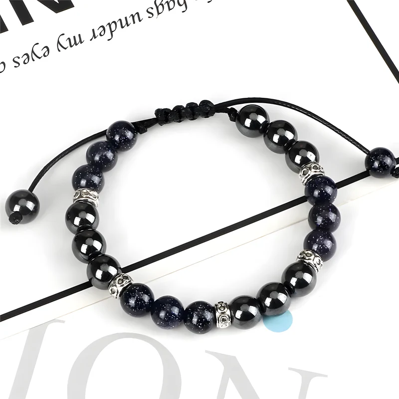Adjustable Braided Bead Bracelet