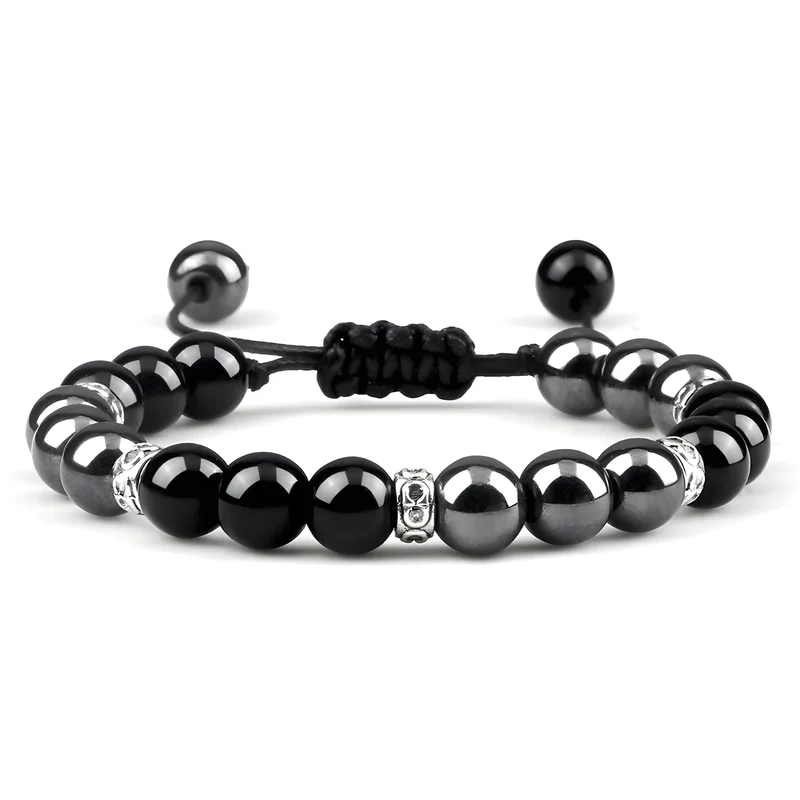 Adjustable Braided Bead Bracelet