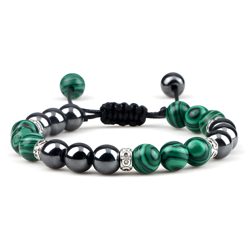 Adjustable Braided Bead Bracelet