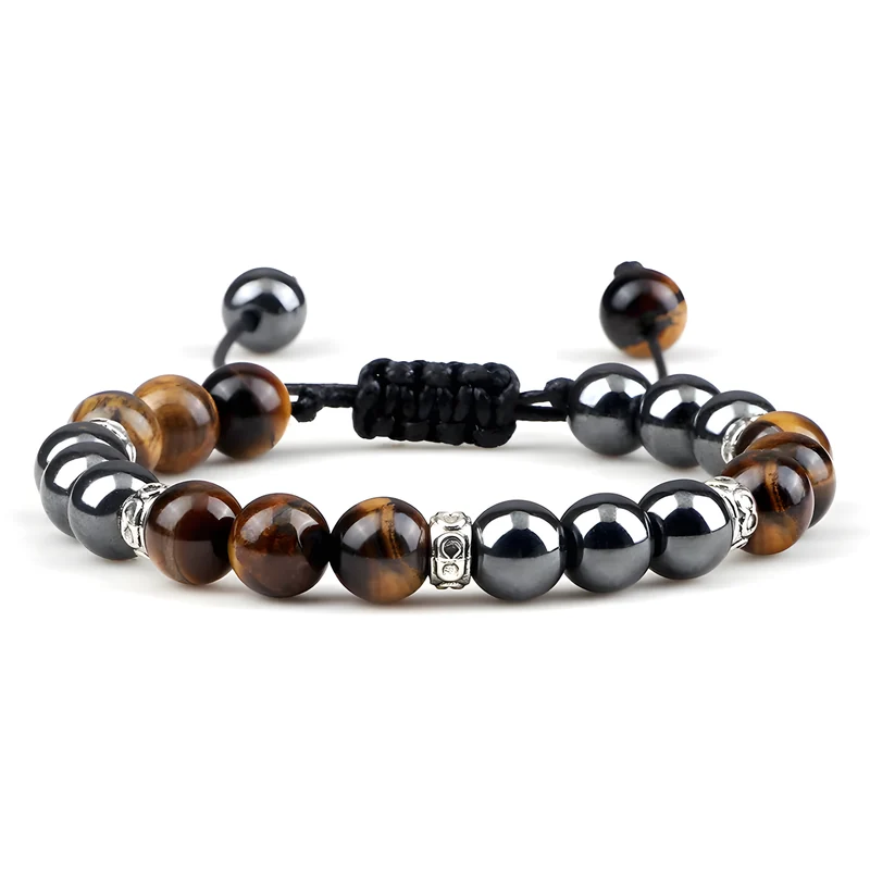 Adjustable Braided Bead Bracelet