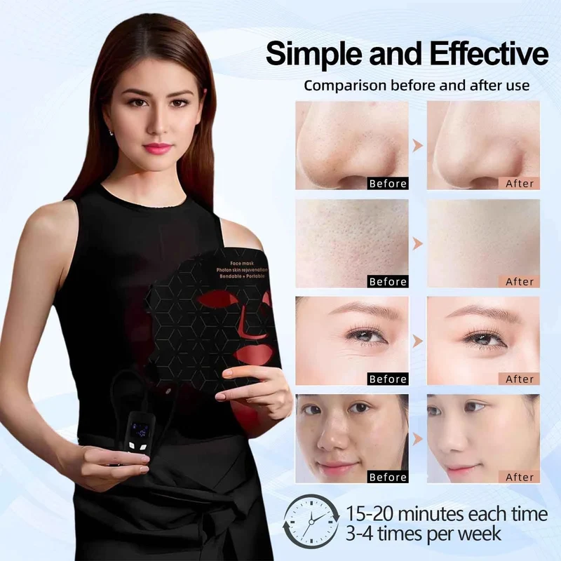 Facial Red Light Therapy Mask