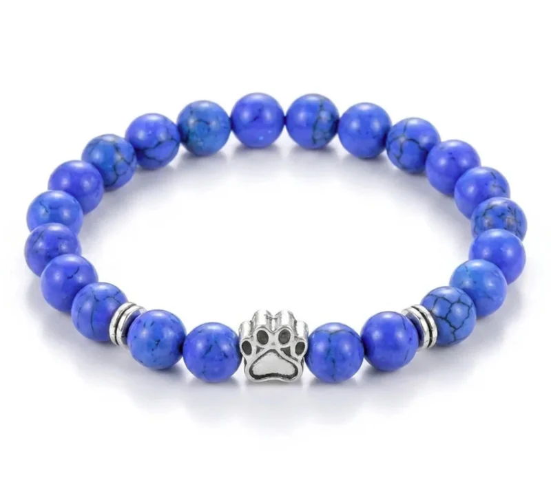 Dog Paw Bead Bracelet