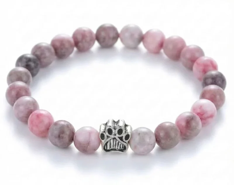 Dog Paw Bead Bracelet