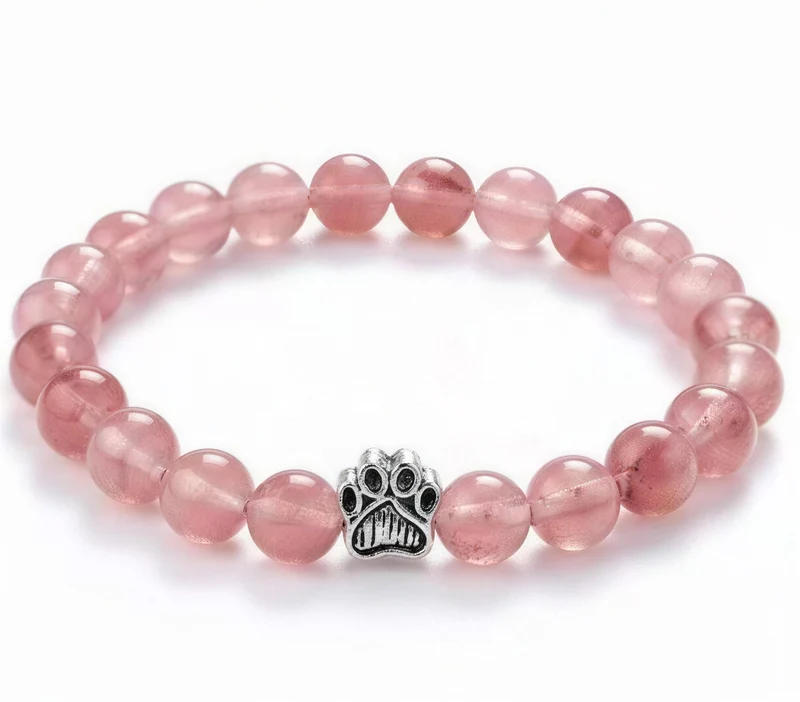 Dog Paw Bead Bracelet