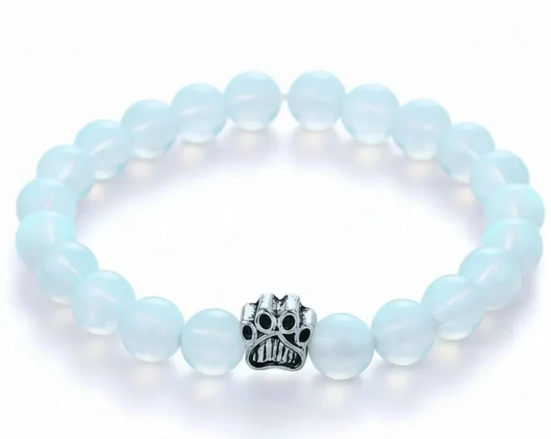 Dog Paw Bead Bracelet
