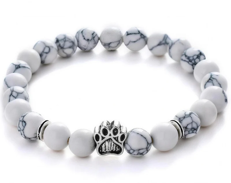 Dog Paw Bead Bracelet