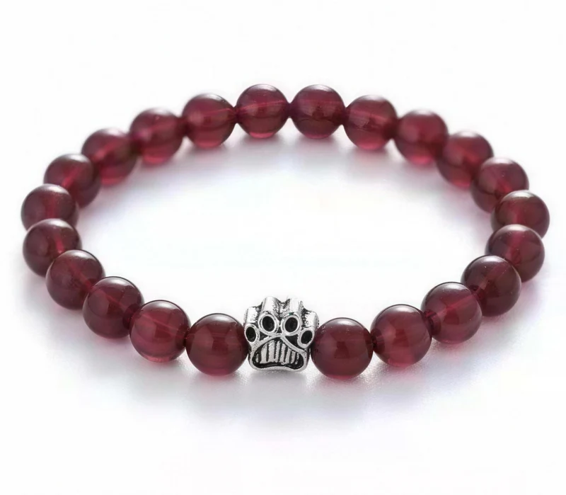 Dog Paw Bead Bracelet