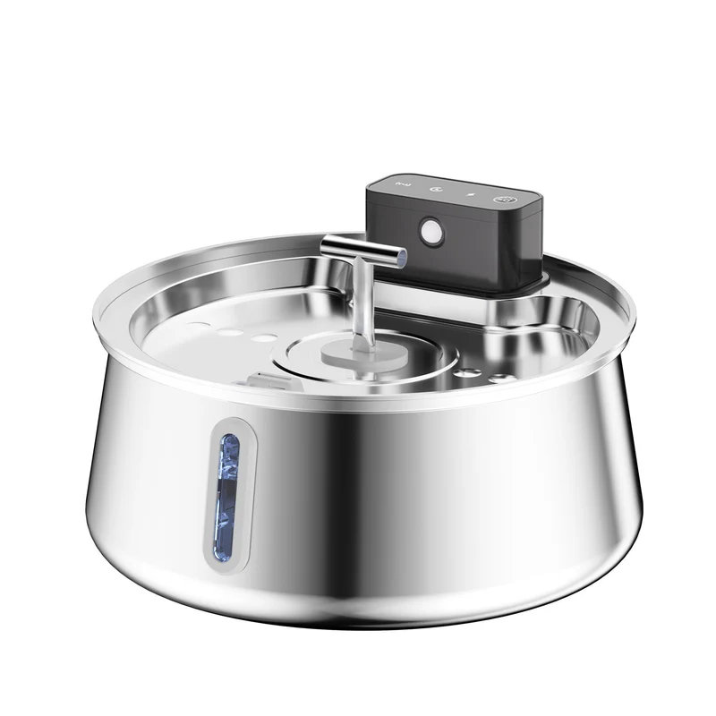 4L Stainless Steel Cat Water Fountain