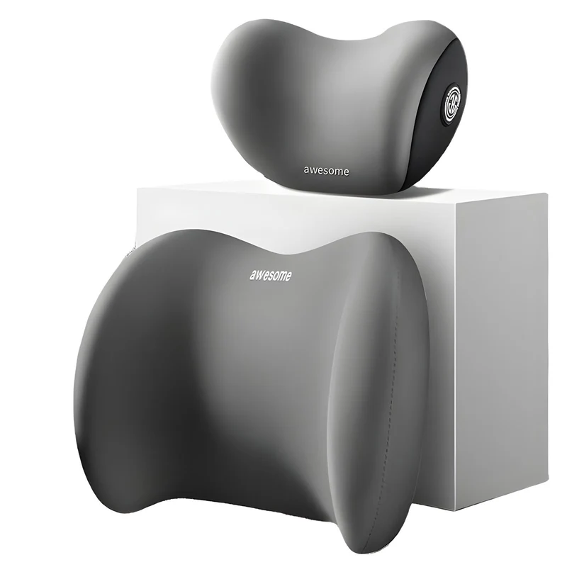 Car Headrest and Lumbar Cushion Set