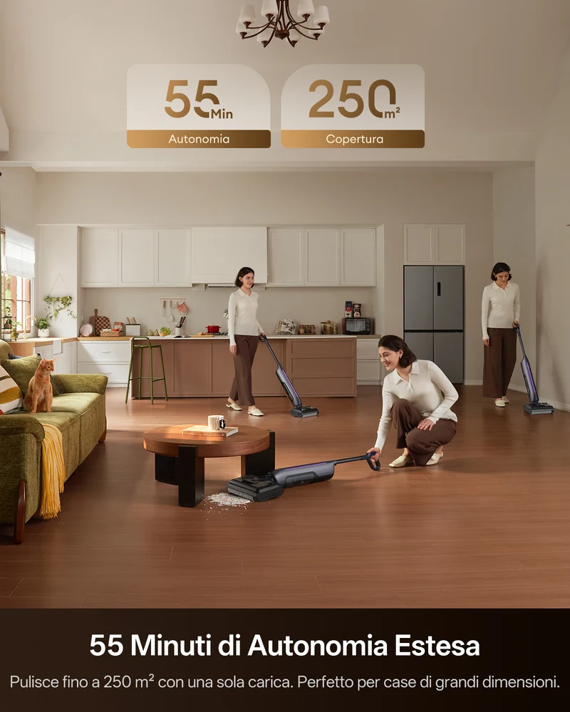 Ultenic AC1 TriFlex Lavapavimenti Senza Filo