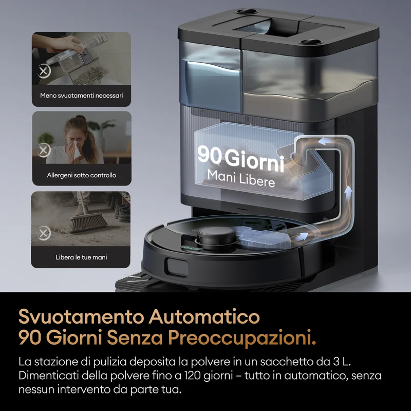 Ultenic MX50 Robot Aspirapolvere Lavapavimenti