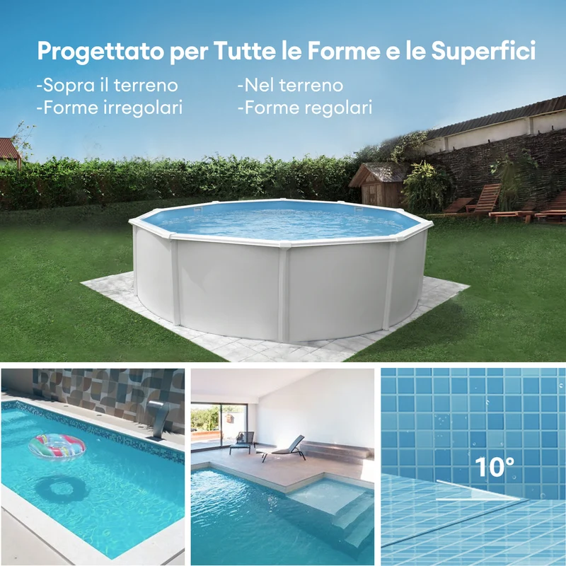 Ultenic Pooleco 10 Series Pulitore Robotico per Piscina Senza Fili