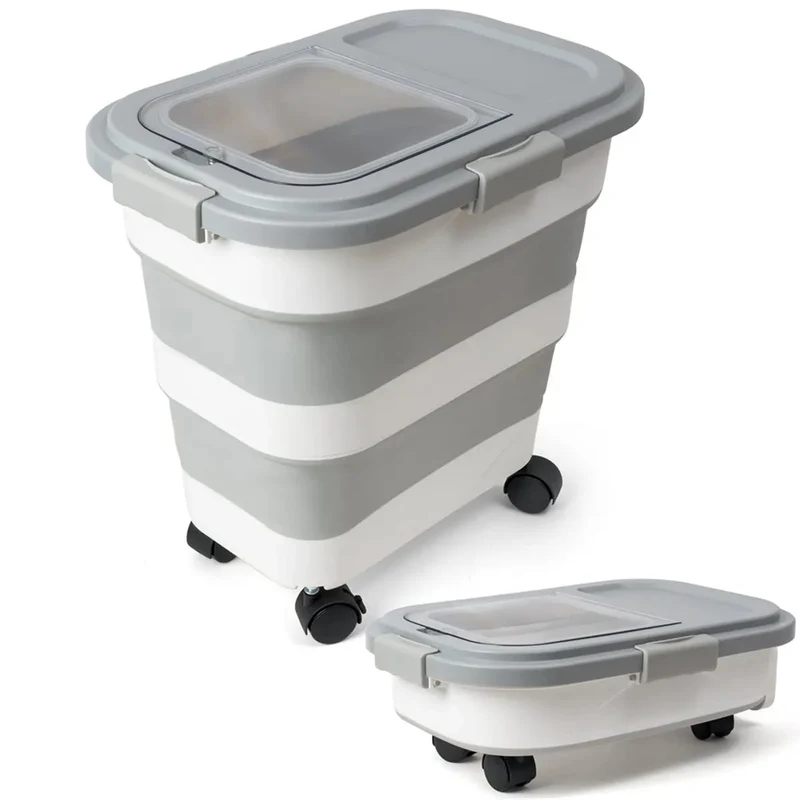 Foldable Rice and Food Storage Bucket