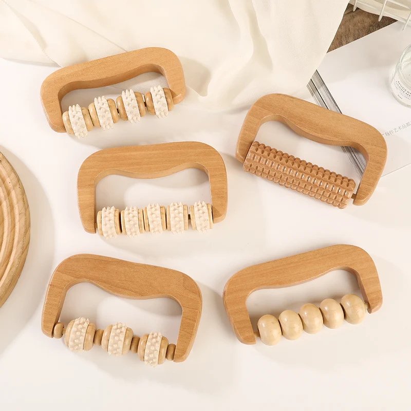 Wooden Roller Leg Massager