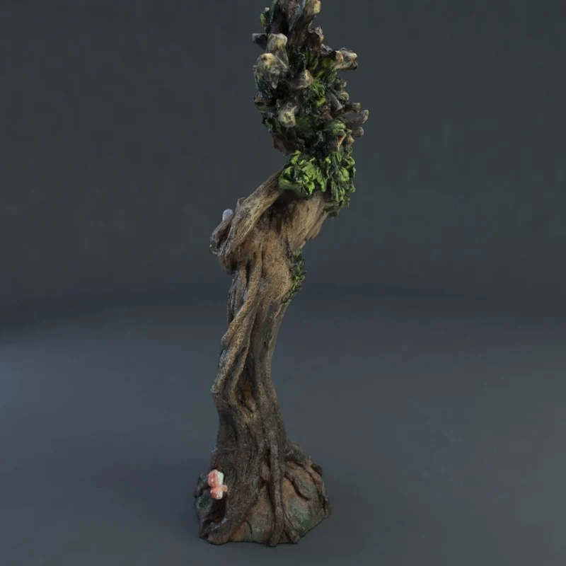 Tree and Bird Resin Statue