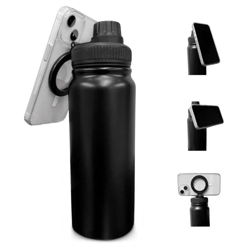 Insulated Water Bottle with Phone Mount