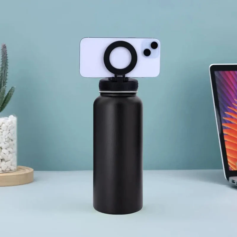 Insulated Water Bottle with Phone Mount