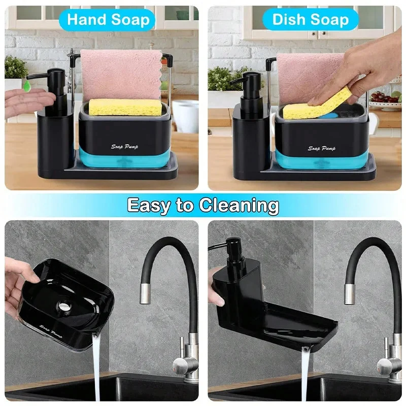 5-in-1 Hand and Dish Soap Dispenser Set