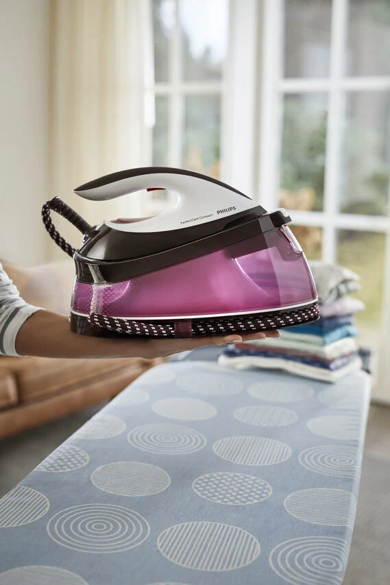 Philips GC7842/40 ferro da stiro a caldaia 1,5 L SteamGlide Plus Porpora, Bianco