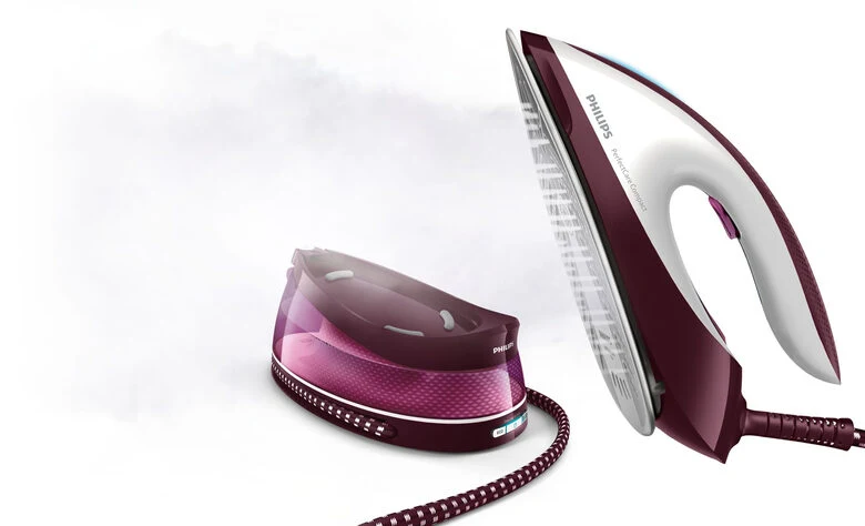 Philips GC7842/40 ferro da stiro a caldaia 1,5 L SteamGlide Plus Porpora, Bianco
