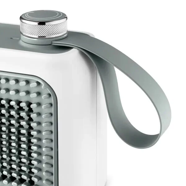 De’Longhi HFX10B03.GR Interno Grigio, Bianco 350 W Riscaldatore ambiente elettrico con ventilatore