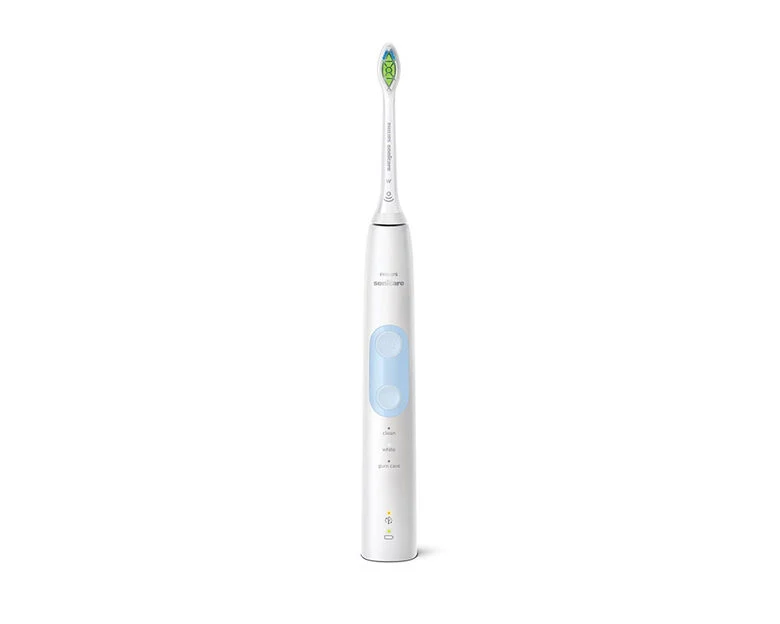 Philips Sonicare ProtectiveClean 5100 Spazzolino Elettrico Sonico Bianco, con custodia da viaggio HX6859/29