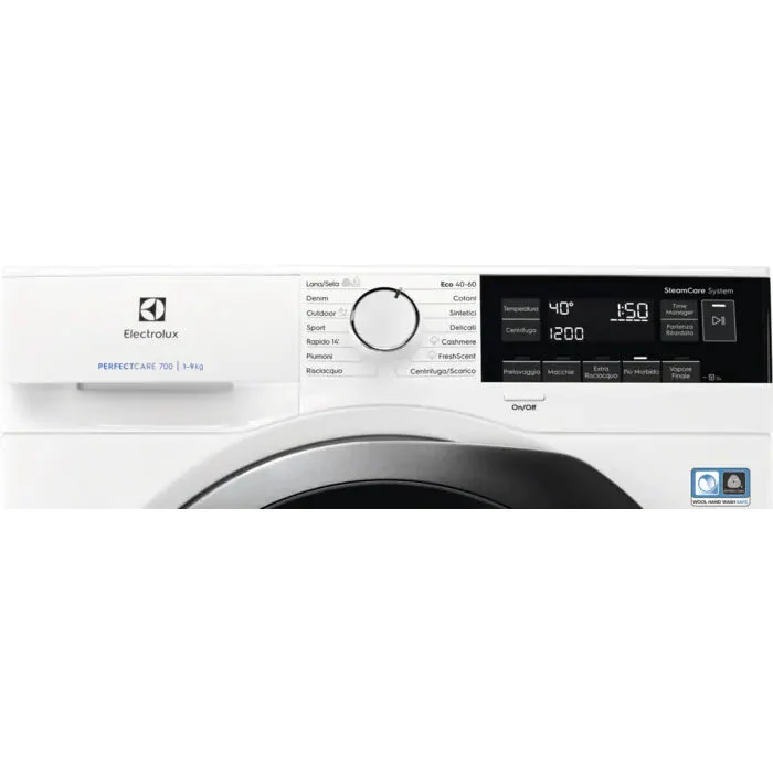 Electrolux EW7F3G94 lavatrice Caricamento frontale 9 kg 1351 Giri/min A Bianco