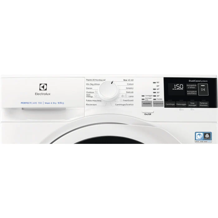 Electrolux EW7W495W lavasciuga Libera installazione Caricamento frontale Bianco E