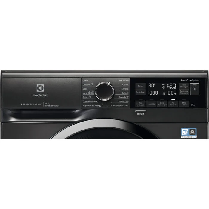 Electrolux EW6SBLACK lavatrice Caricamento frontale 6 kg 951 Giri/min C Argento
