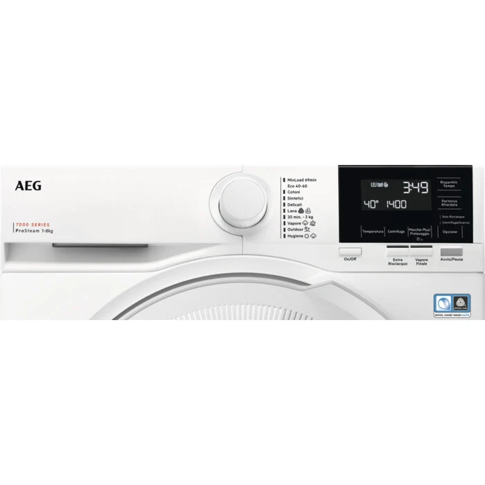 AEG LR7G84GW lavatrice Caricamento frontale 8 kg 1400 Giri/min Bianco