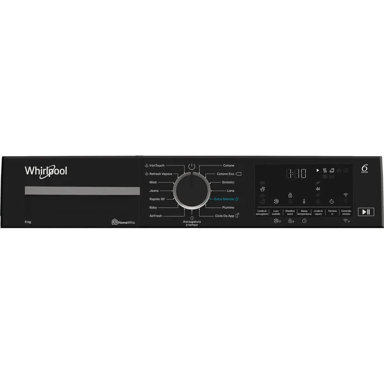 Whirlpool C WD 94M WBS IT, Capacità 9kg, classe C, colore White, Display digitale XL, Wi-Fi, IronTouch