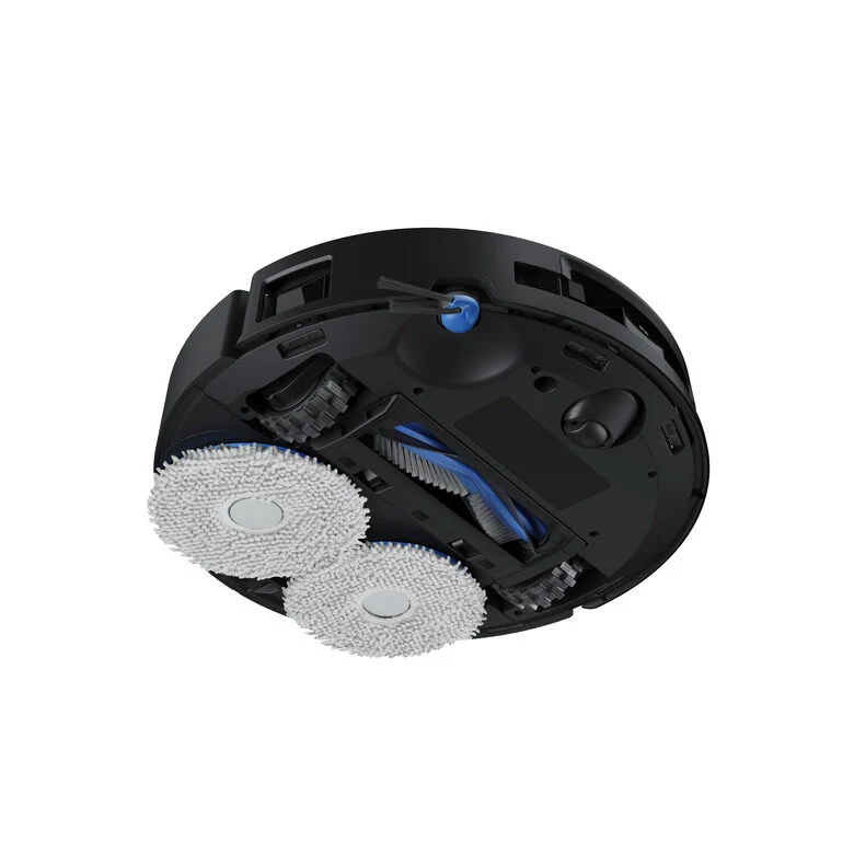 Ecovacs DEEBOT T50 OMNI Gen3, Robot aspirapolvere lavapavimenti, 25.000 Pa, spazzola laterale e mocio a estensione, ZeroTangle 3.0, AIVI 3D 3.0, stazione OMNI All-in-One, lavaggio a 75 °C, 81 mm, Nero