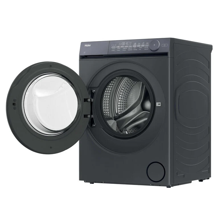 Haier X Series 7, Lavatrice Slim 9 KG, 25% più efficente della classe A, 1400 giri, Antracite, Direct Motion, Vapore, Wi-Fi, Smart AI, Scruscotto Anti-impronta, 360° ABT, HW90-B14367GTUIT