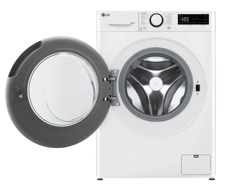 LG D2R3S08NSWW Lavasciuga slim 8/5kg AI DD, Classe E, 1200 giri, AI Wash, Vapore