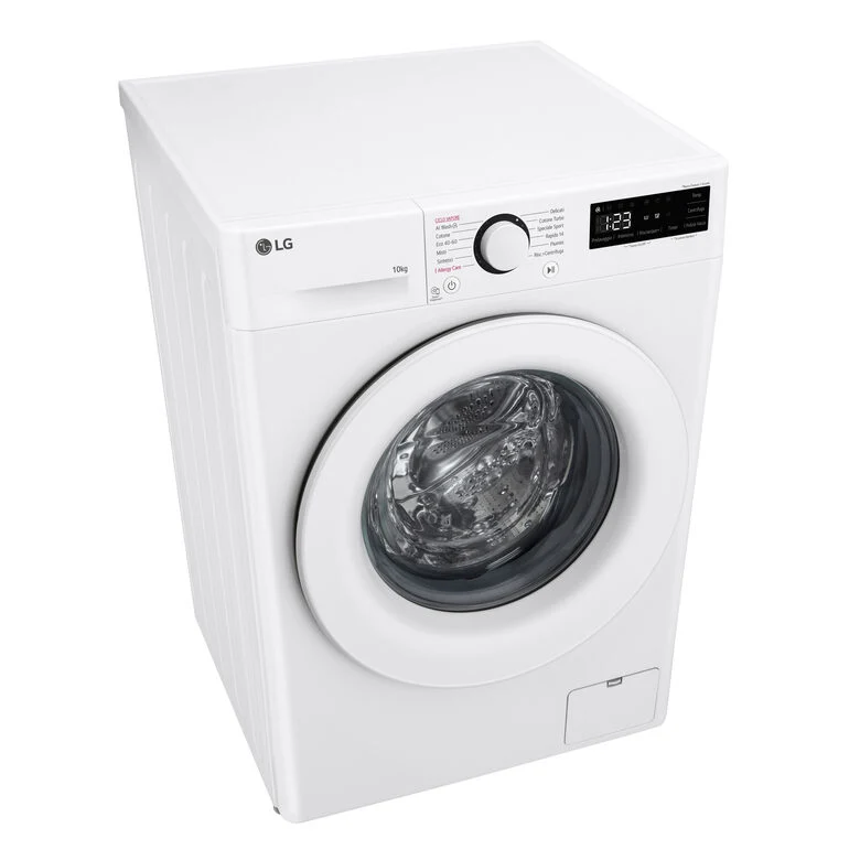 LG F4R3010NSWW Serie R3 Lavatrice A Libera Installazione 10 Kg, 1400 Giri, Lavaggio A Vapore, Allergy Care, Inverter Direct Drive, Classe A-10%, Bianco