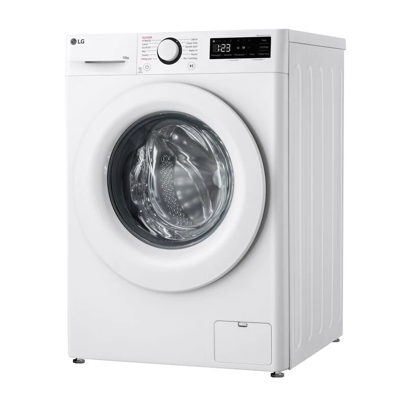 LG F4R3010NSWW Serie R3 Lavatrice A Libera Installazione 10 Kg, 1400 Giri, Lavaggio A Vapore, Allergy Care, Inverter Direct Drive, Classe A-10%, Bianco