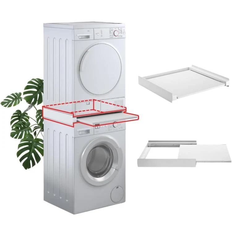 Superior Tower Pro Kit Sovrapposizione Lavatrice E Asciugatrice Con Ripiano 60Kg