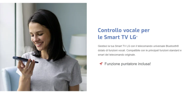 Superior Telecomando Universale Smart Tv Lg Controllo Comandi Vocale Bluetooth